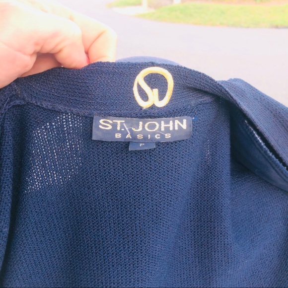 St. John Cardigan w/ matching Tank Top Navy - Picture 12 of 12